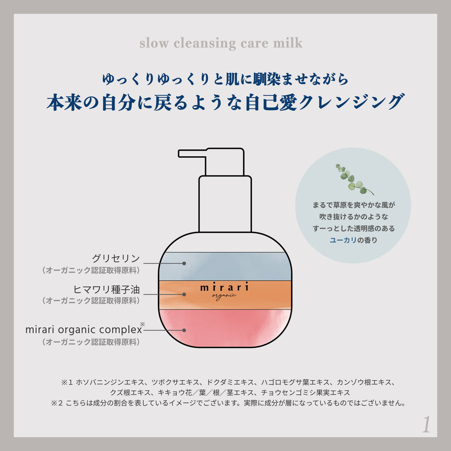 slow cleansing care milk